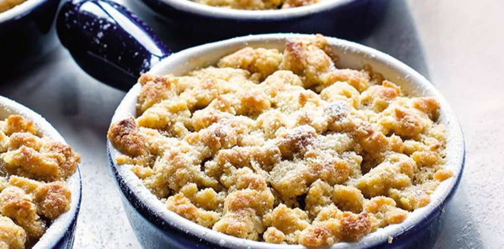 Feijoa and Apple Crumble